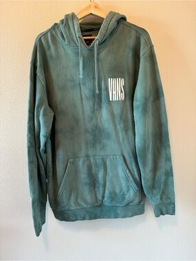 Vans Teal Pullover Hoodie with White Logo